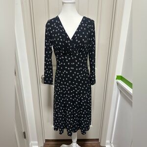 Lauren Ralph Lauren Black and White Geometric Dress